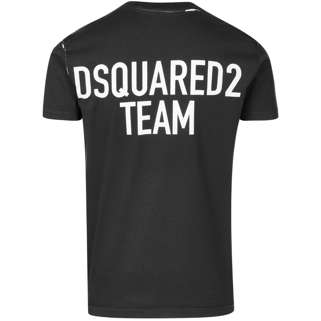 Dsquared2 Cool Fit Team Logo Black T-Shirt S