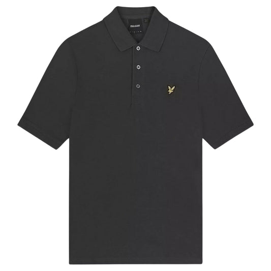 Lyle & Scott Short Sleeved Gunmetal Grey Argyle Polo Shirt XS