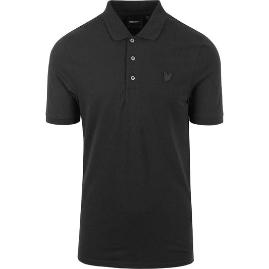 Lyle & Scott Tonal Eagle Grey Polo Shirt