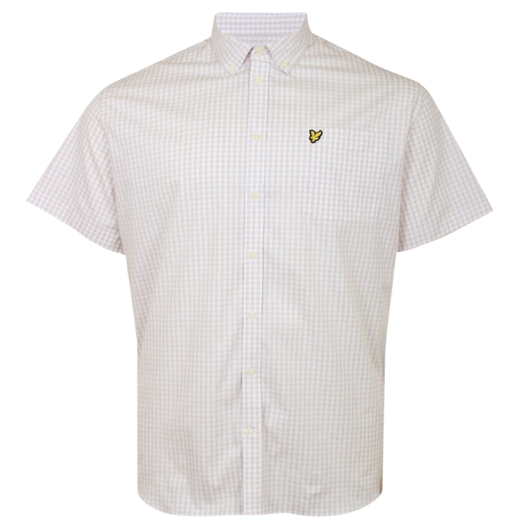 Lyle & Scott Short Sleeve Slim Fit Cove Gingham Shirt