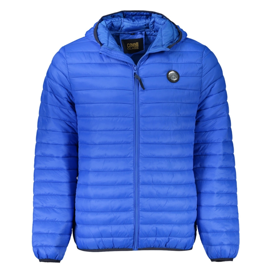 Cavalli Class Plain Quilted Blue Jacket s