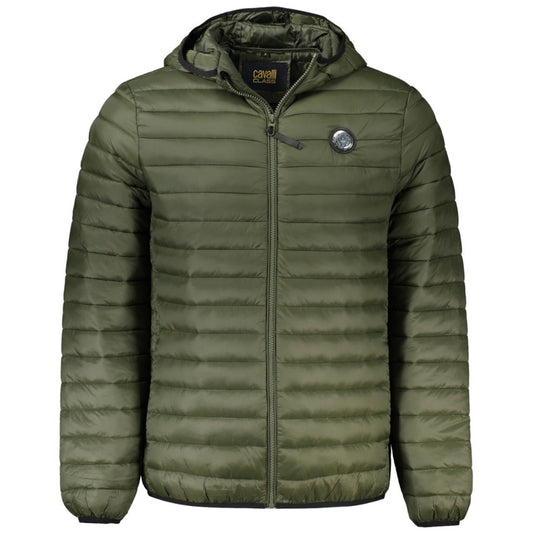 Cavalli Class Plain Quilted Green Jacket s