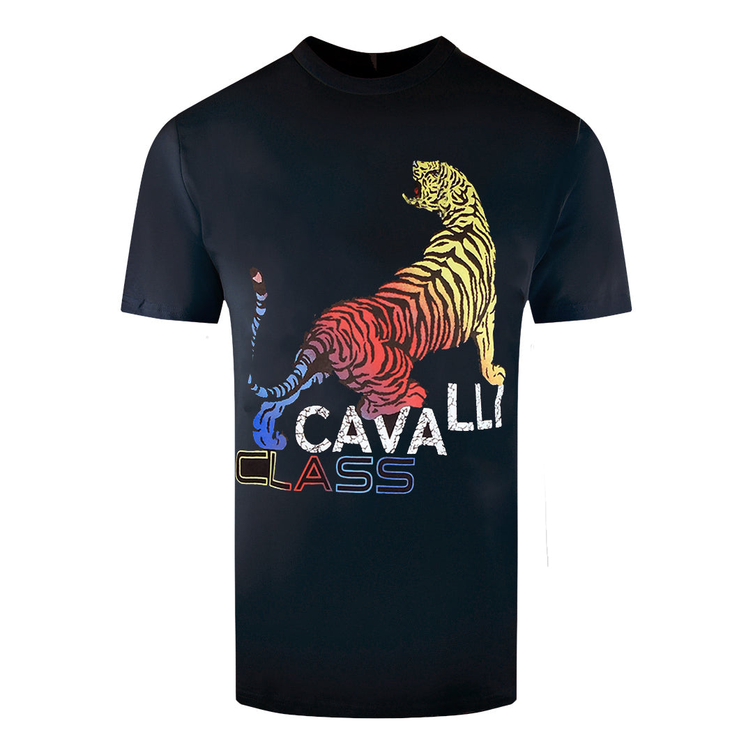 Cavalli Class Mens SXT60D JD060 05051 T-Shirt Black