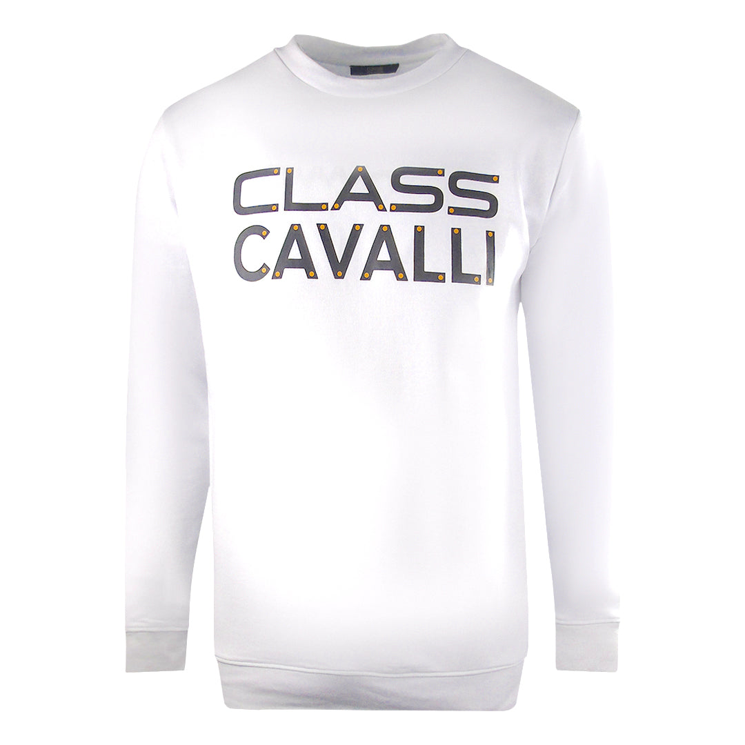 Cavalli Class Mens Sweater SXT68C CF052 00053 White