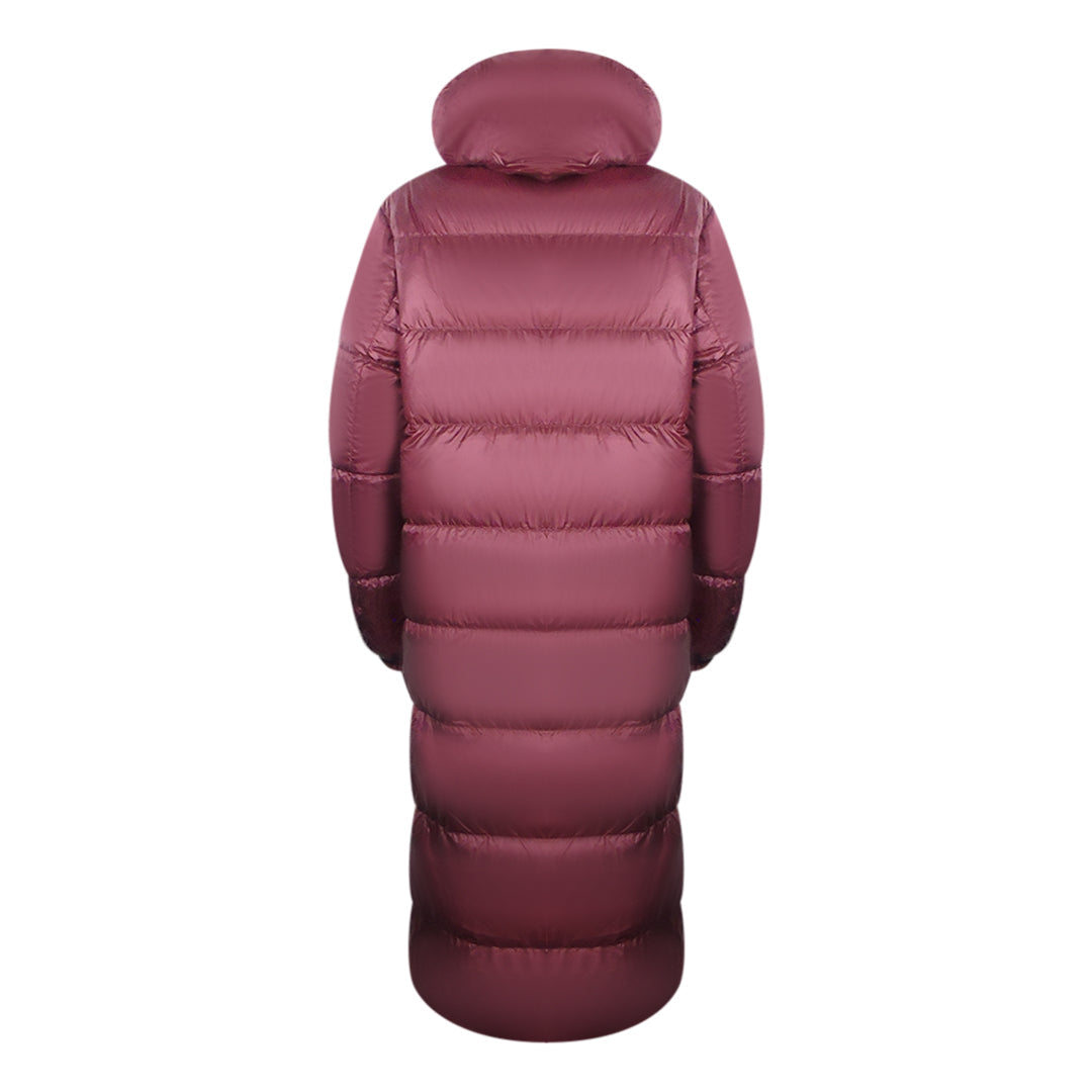 Parajumpers Sleeping Bag Reversible Red Long Hooded Down Jacket S