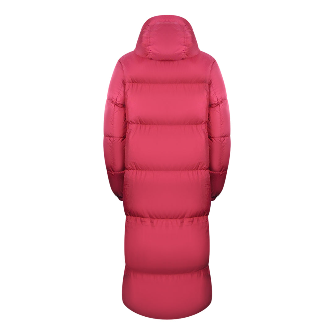 Parajumpers Sleeping Bag Reversible Red Long Hooded Down Jacket S