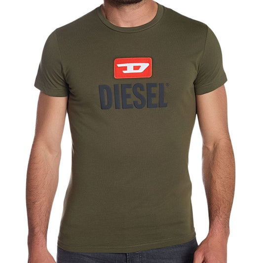 Diesel New Bold Logo Dark Green T-Shirt XS