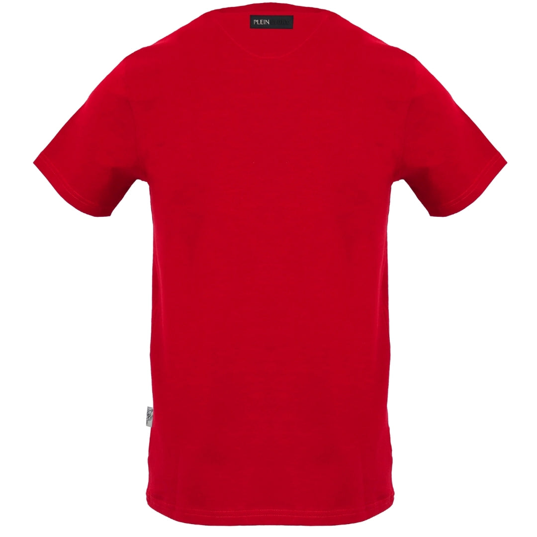 Plein Sport Square Branded Logo Red T-Shirt S