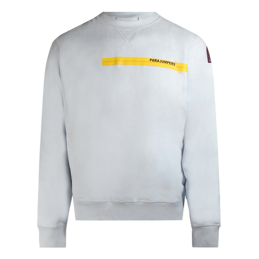 Parajumpers Taped Logo White Sweatshirt L