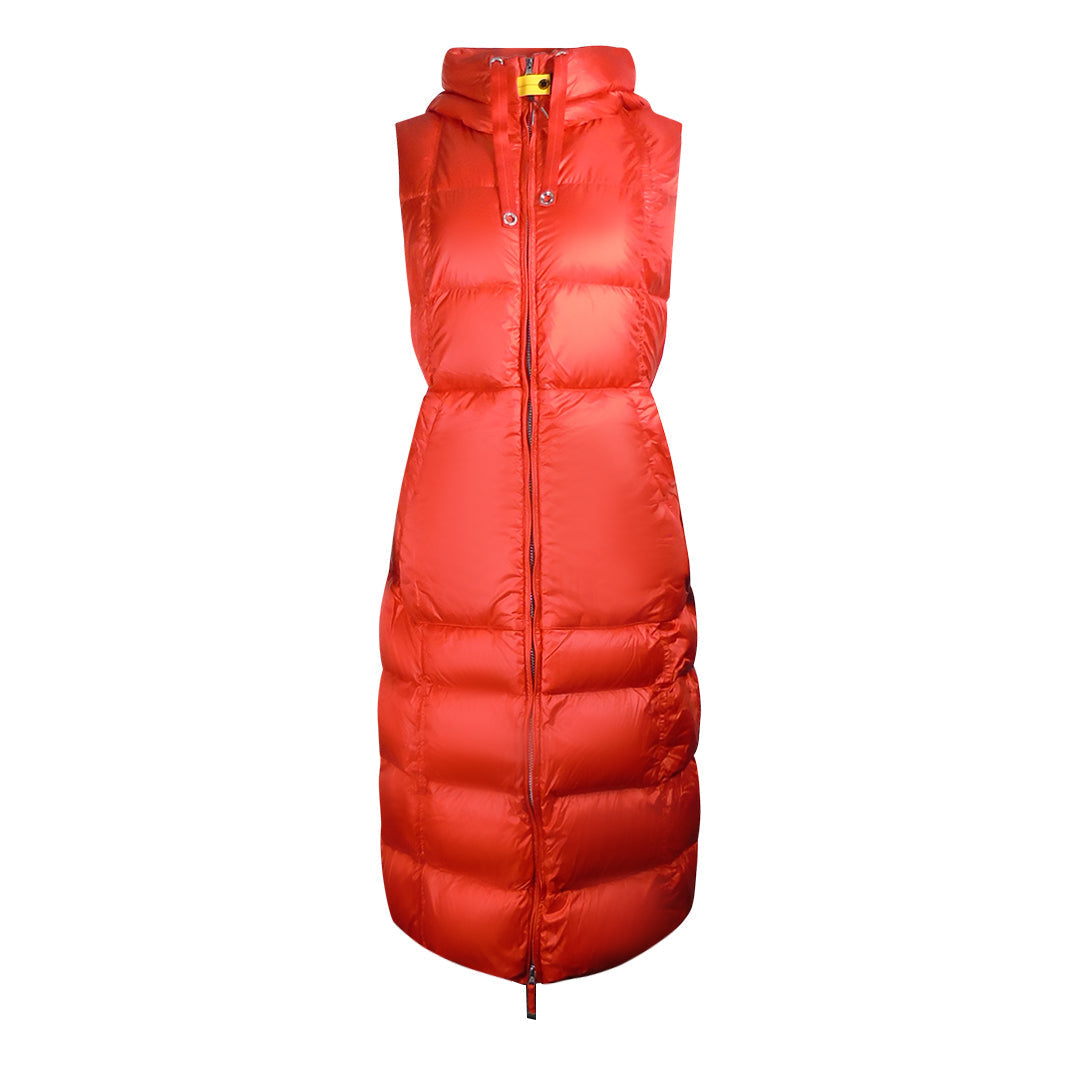 Parajumpers Tommy Carrot Orange Long Hooded Down Jacket L