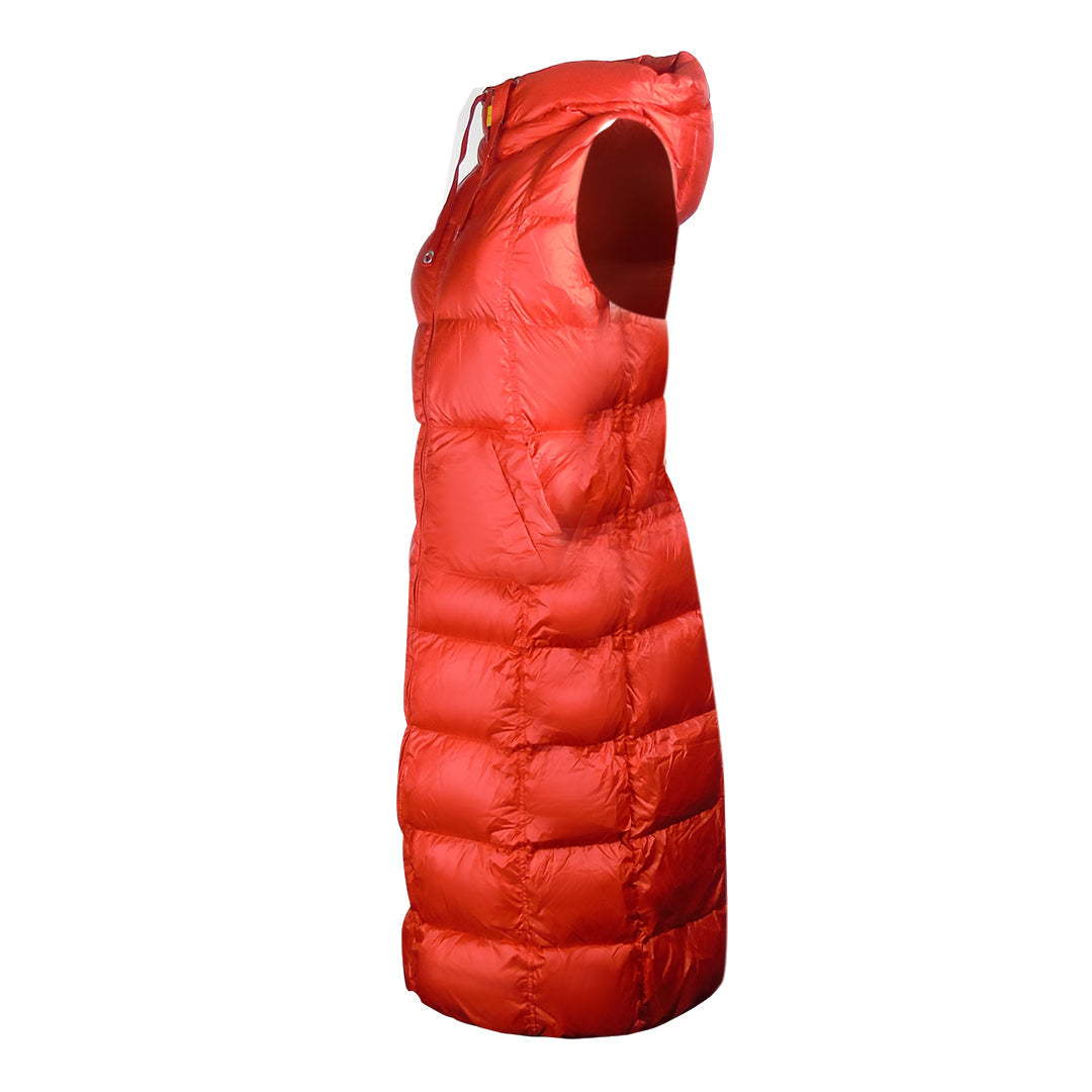 Parajumpers Tommy Carrot Orange Long Hooded Down Jacket L