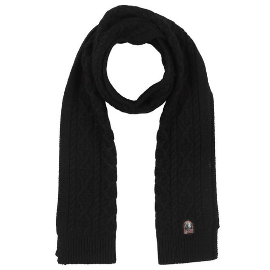 Parajumpers Black Tricot Plain Scarf