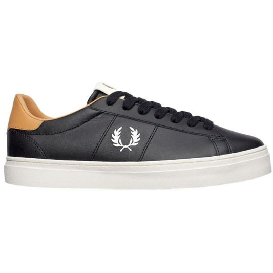 Fred Perry Spencer Vulc Leather B8350 102 Black Trainers