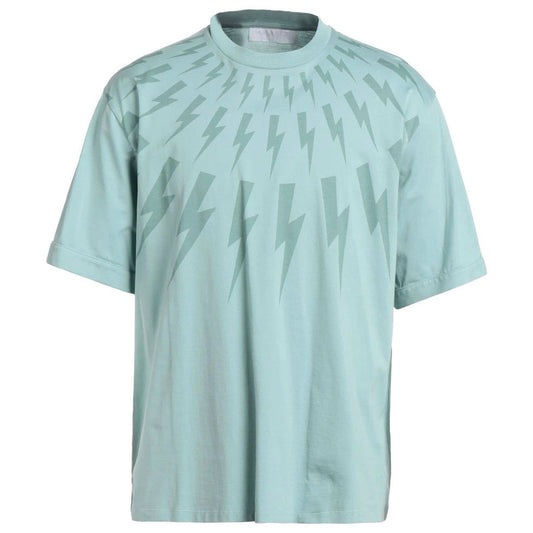 Neil Barrett Mens T Shirt Bjt008S R518S 3201 Blue - Blakeburn