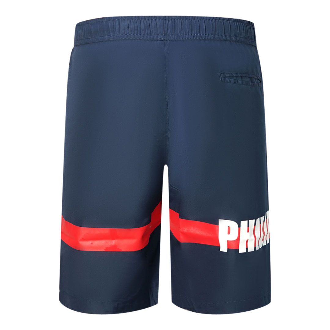 Philipp Plein TM Skull And Bones Navy Swim Shorts