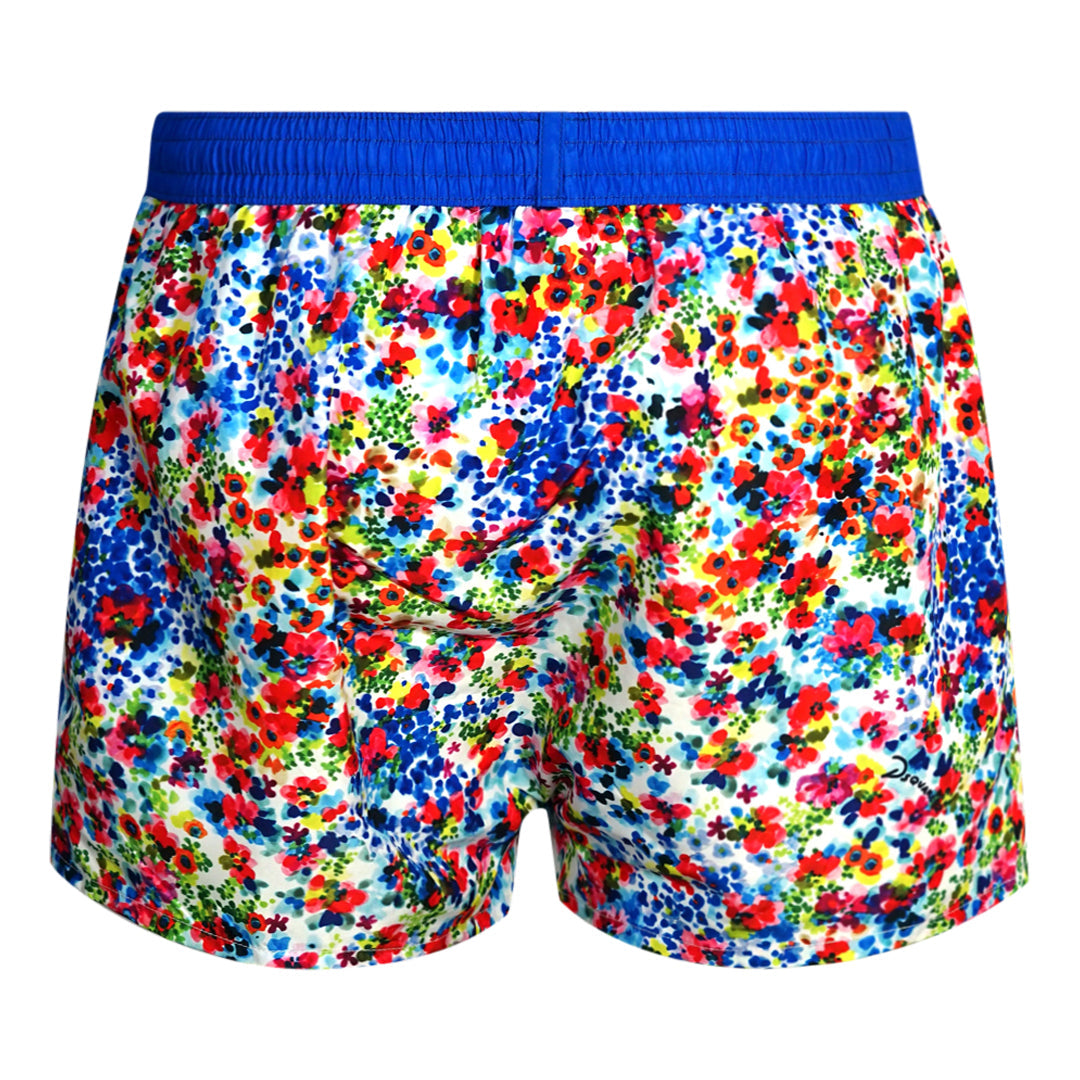 Dsquared2 Floral Design Blue Swim Shorts