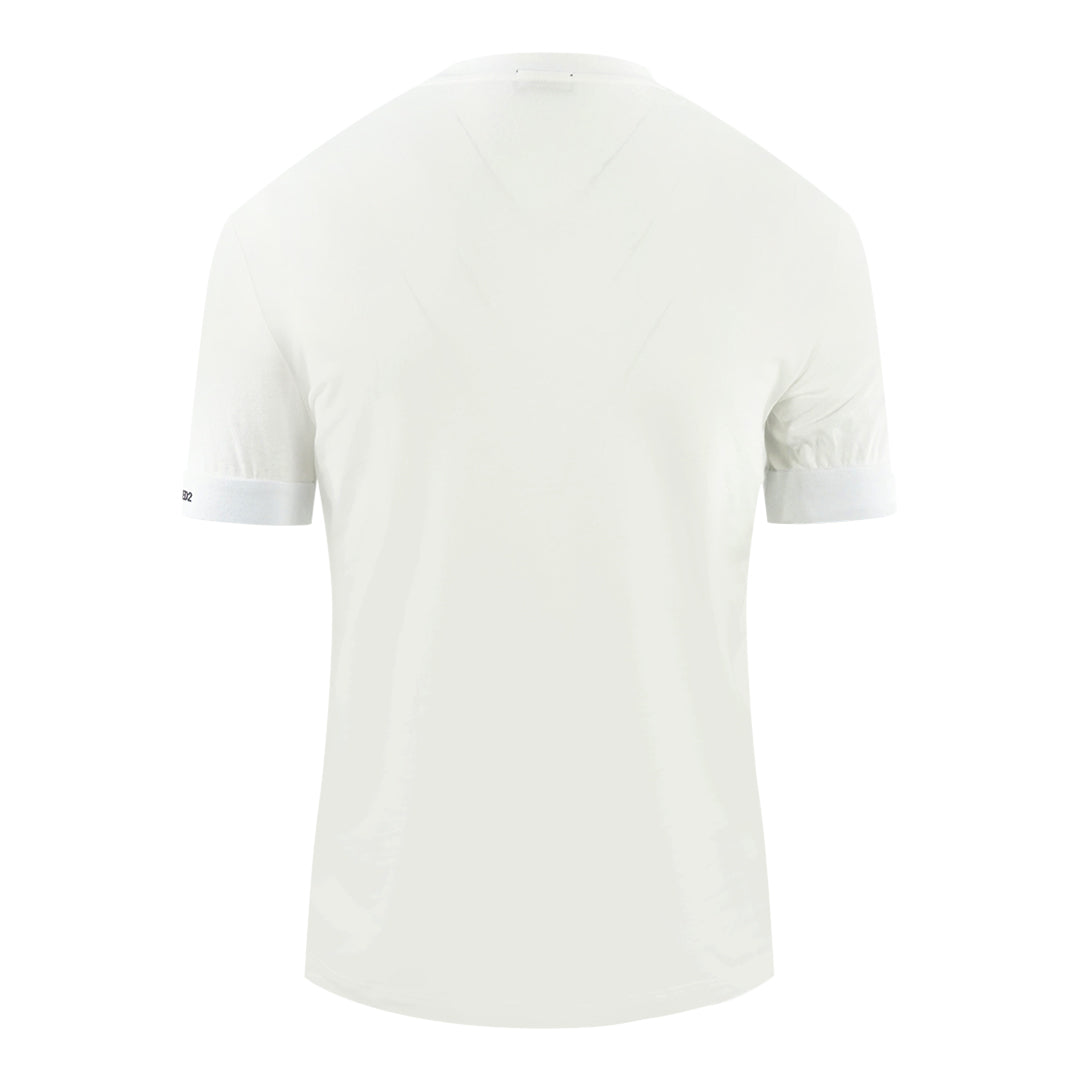 Dsquared2 Bold Brand Logo on Sleeve White Underwear T-Shirt