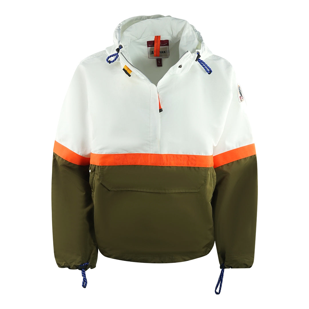 Parajumpers Dezi Pull-Over Colourblock Green Windbreaker Jacket