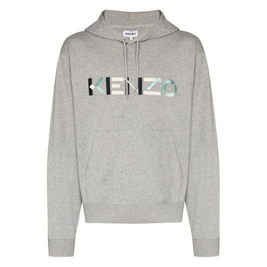 Kenzo Multicolour Classic Logo Mens Grey Hoodie - Blakeburn