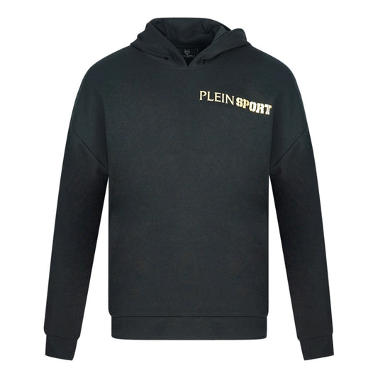 Plein Sport Block Logo On Chest Black Hoodie S