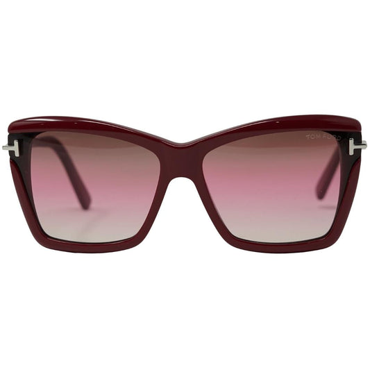 Tom Ford Ft0849 Leah 69F Womens Sunglasses Red