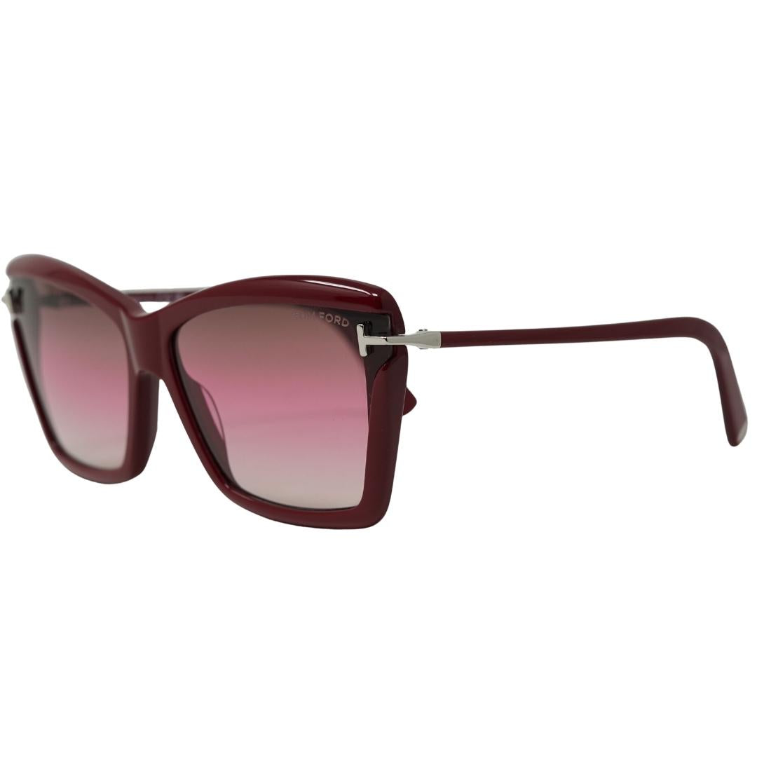 Tom Ford Ft0849 Leah 69F Womens Sunglasses Red