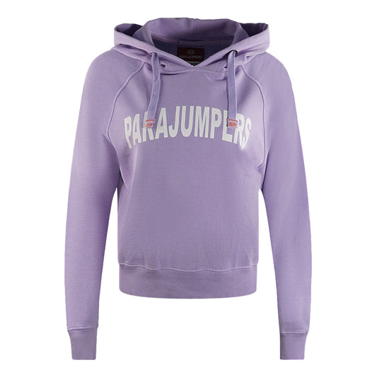 Parajumpers Hoody Plain Purple Crop Hoodie