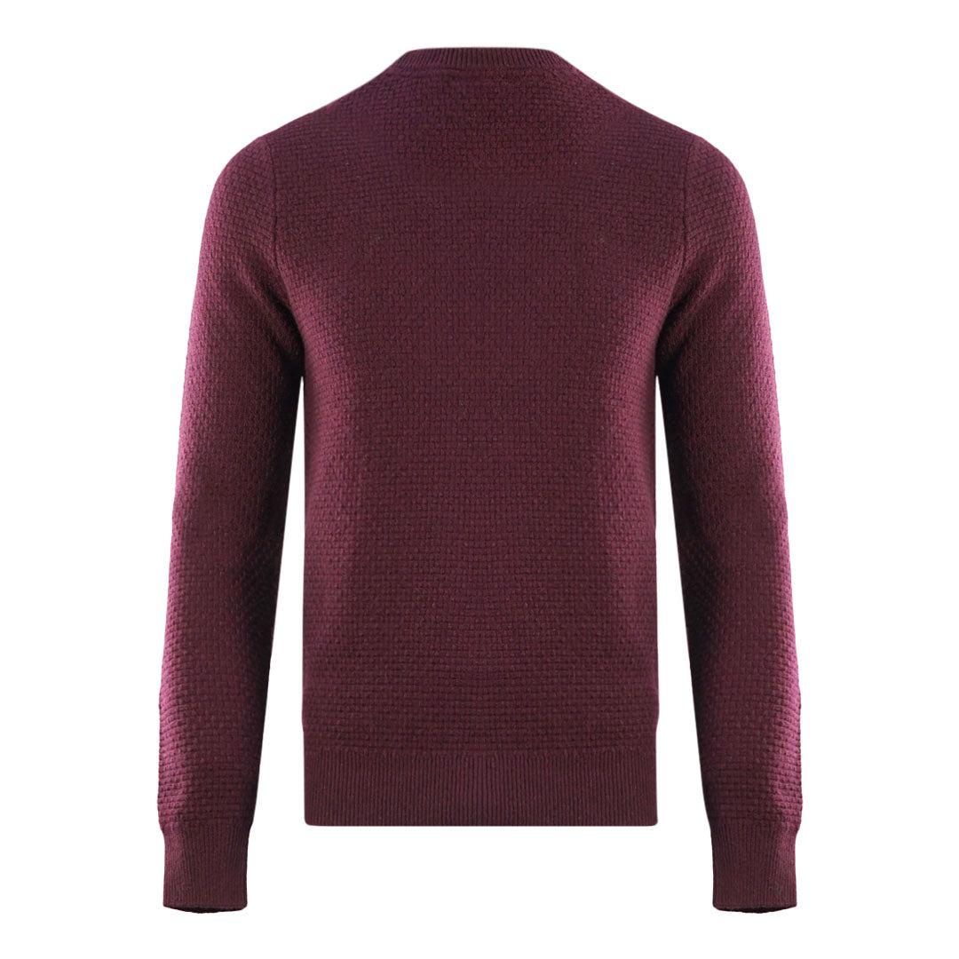 Lyle & Scott Mens KN1359V Z562 Sweater Burgundy