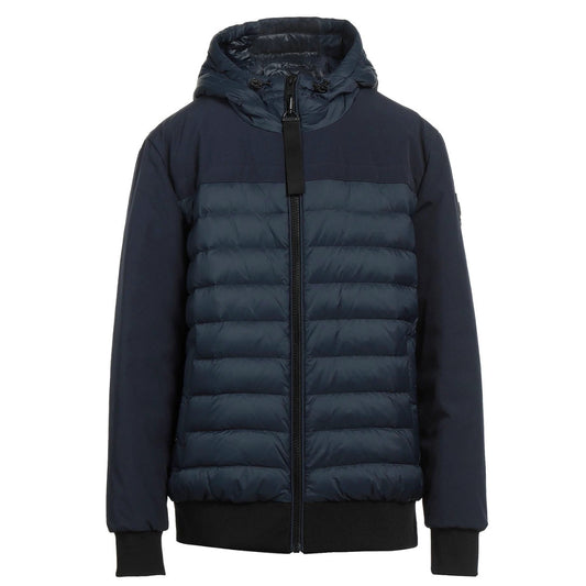 Moose Knuckles Kleskun Panel Navy Blue Down Jacket