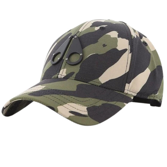 Moose Knuckles Iconic Logo Camo Green Cap