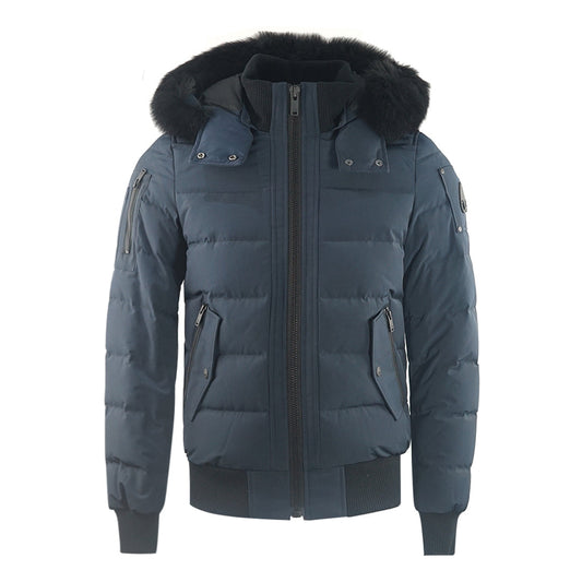 Moose Knuckles Ladriere Bomber True Navy Down Jacket