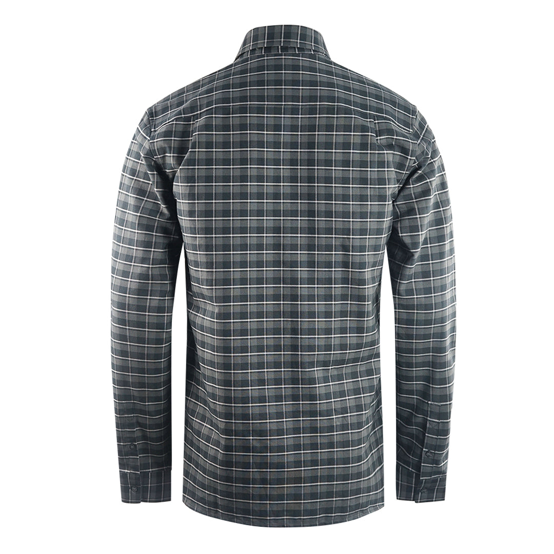 Fred Perry Gunmetal Grey Oxford Check Shirt