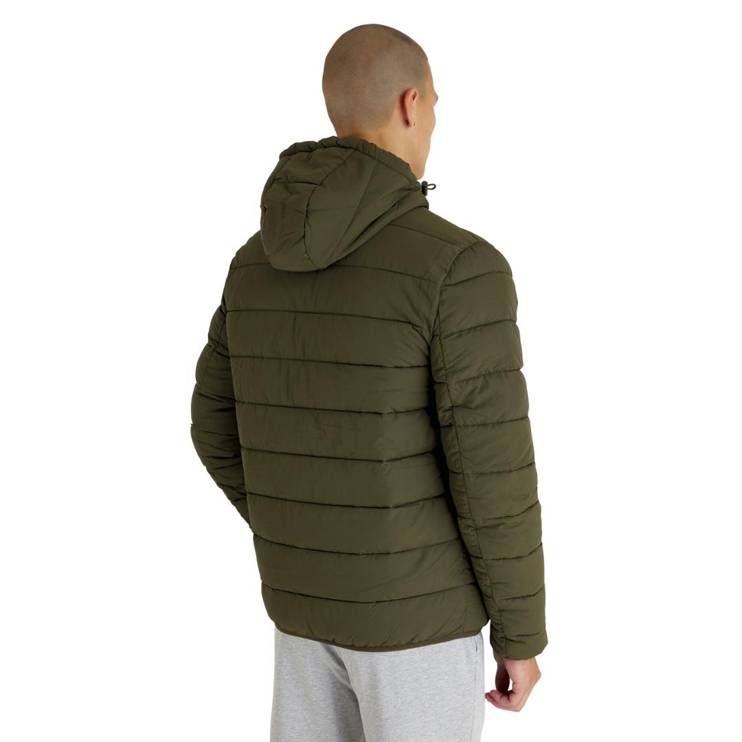 Lyle & Scott Branded Olive Hooded Puffer Jacket L