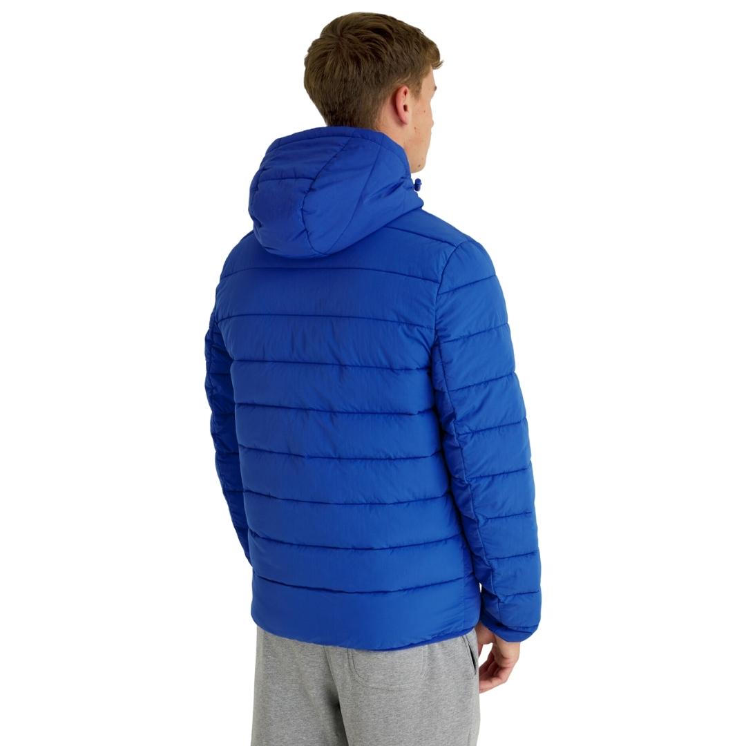 Lyle & Scott Branded Bright Blue Hooded Puffer Jacket