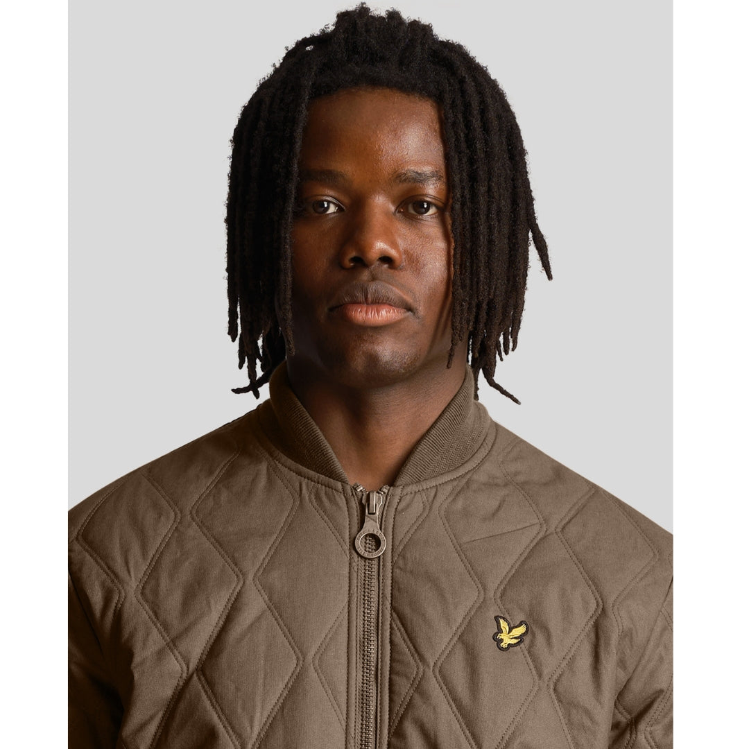 Lyle & Scott Branded Linden Khaki Short Lightweight Jacket