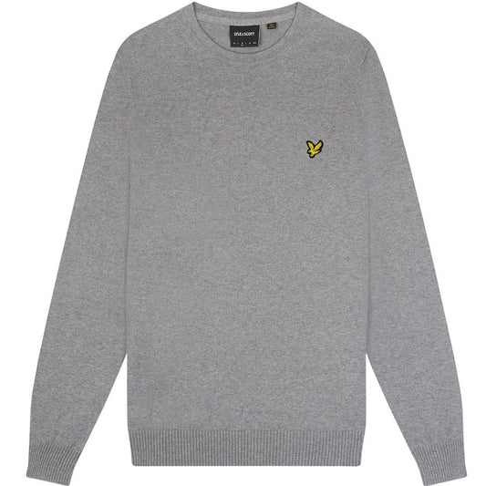 Lyle & Scott Mens KN400VC T28 Sweater Grey