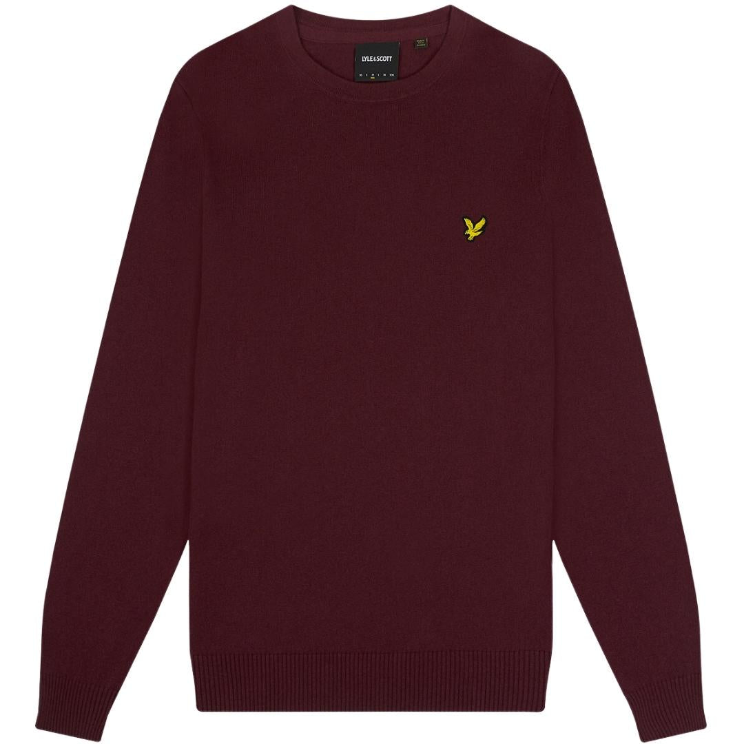 Lyle & Scott Mens KN400VC Z562 Sweater Red