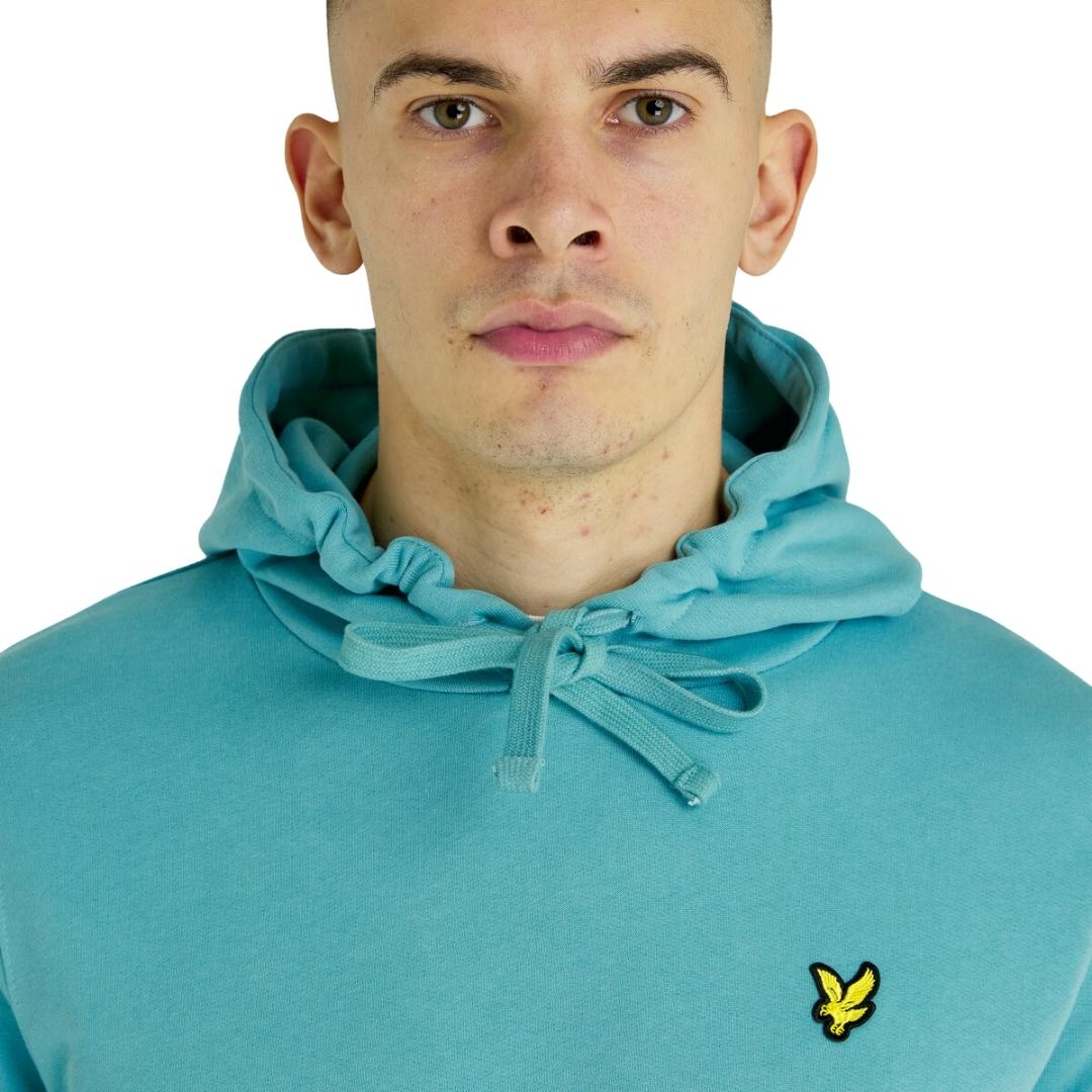 Lyle & Scott Branded Alpine Sky Pull-over Hoodie