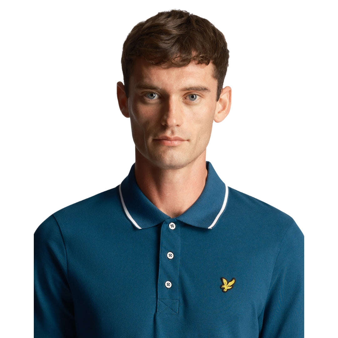 Lyle & Scott Tipped Apres Navy Polo Shirt