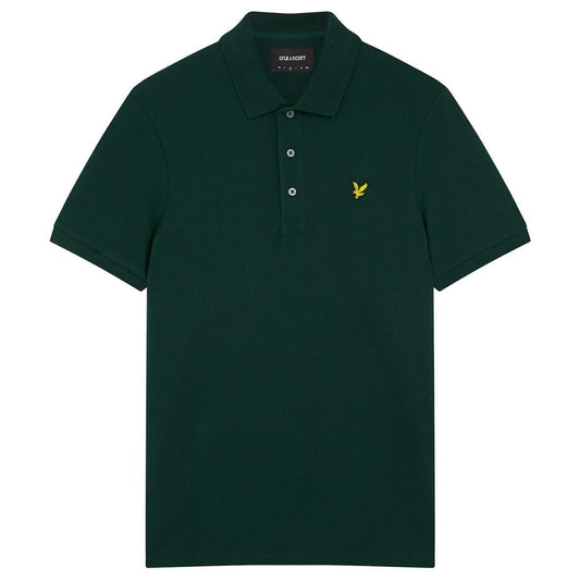 Lyle & Scott Branded Chest Logo Dark Green Polo Shirt