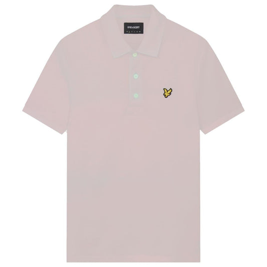 Lyle & Scott Branded Chest Logo Mauve Dusk Polo Shirt