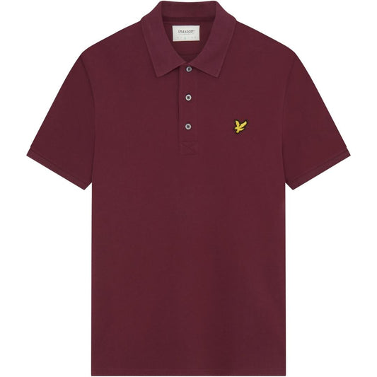 Lyle & Scott Mens SP400VOG Z562 Polo Shirt Burgundy