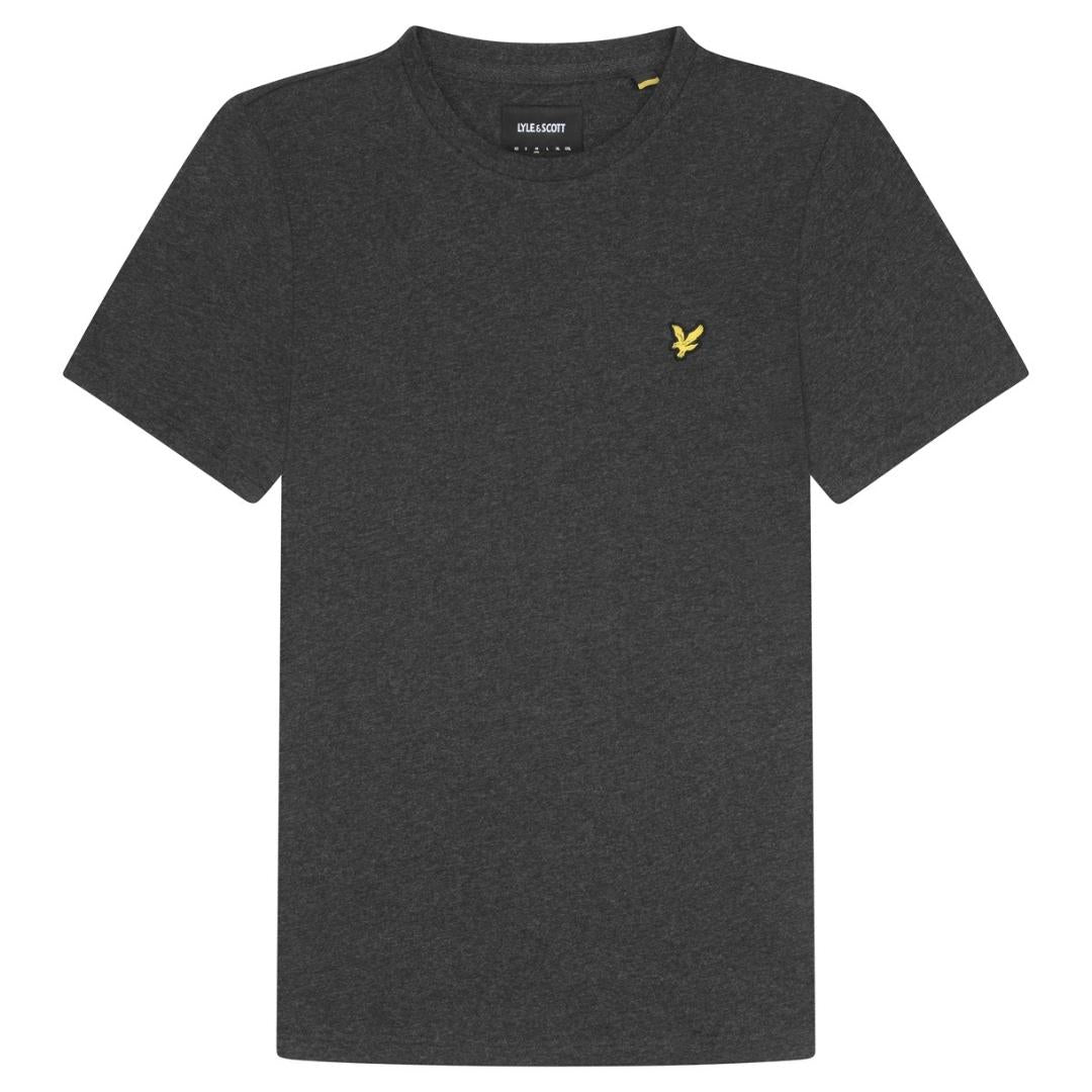 Lyle & Scott Branded Chest Logo Charcoal Marl T-Shirt