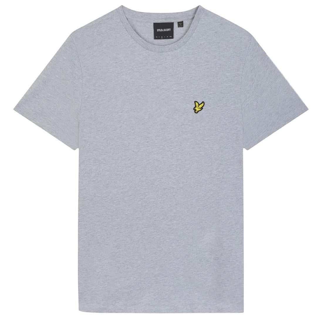 Lyle & Scott Branded Chest Logo Light Grey Marl T-Shirt