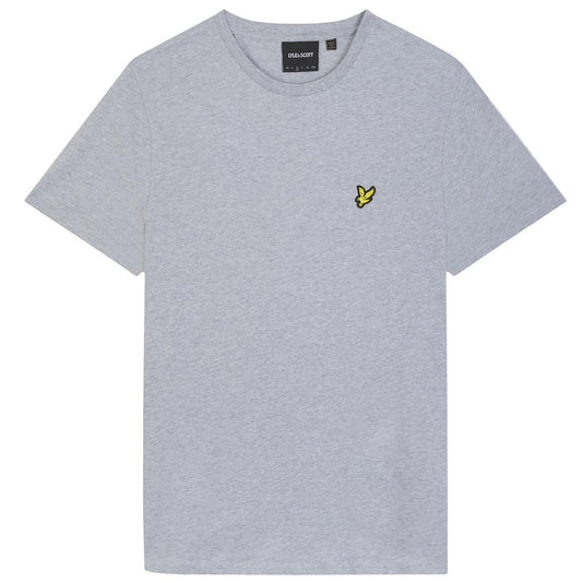 Lyle & Scott Branded Chest Logo Light Grey Marl T-Shirt