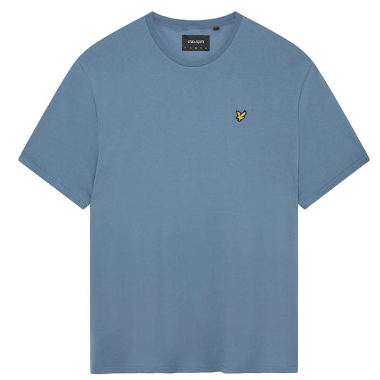 Lyle & Scott Branded Chest Logo Slate Blue T-Shirt