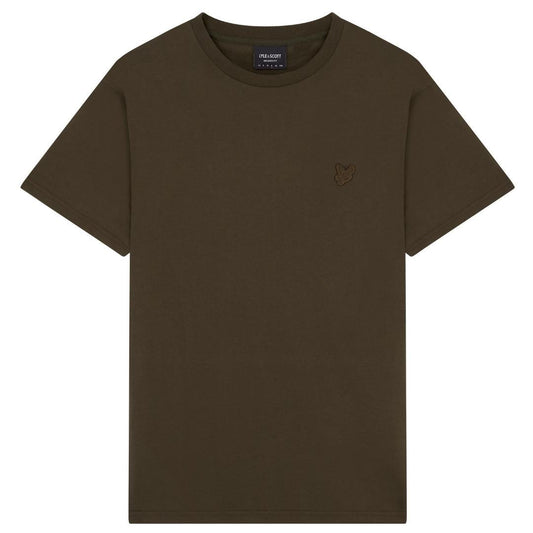 Lyle & Scott Branded Chest Logo Olive T-Shirt