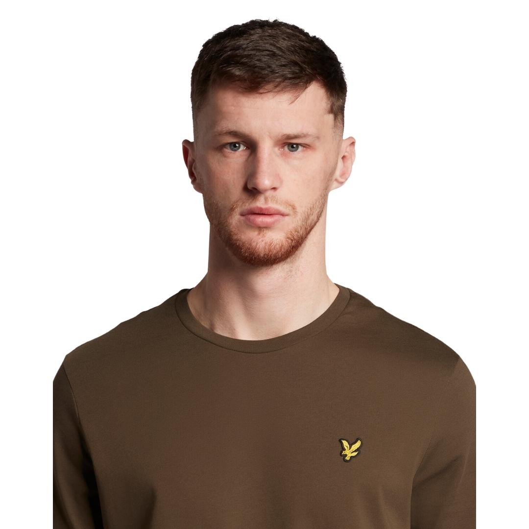 Lyle & Scott Branded Chest Logo Olive T-Shirt