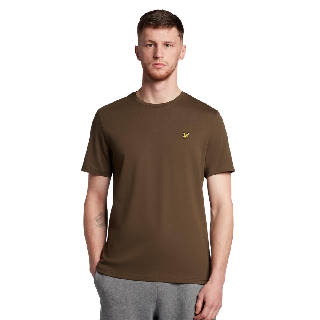 Lyle & Scott Branded Chest Logo Olive T-Shirt