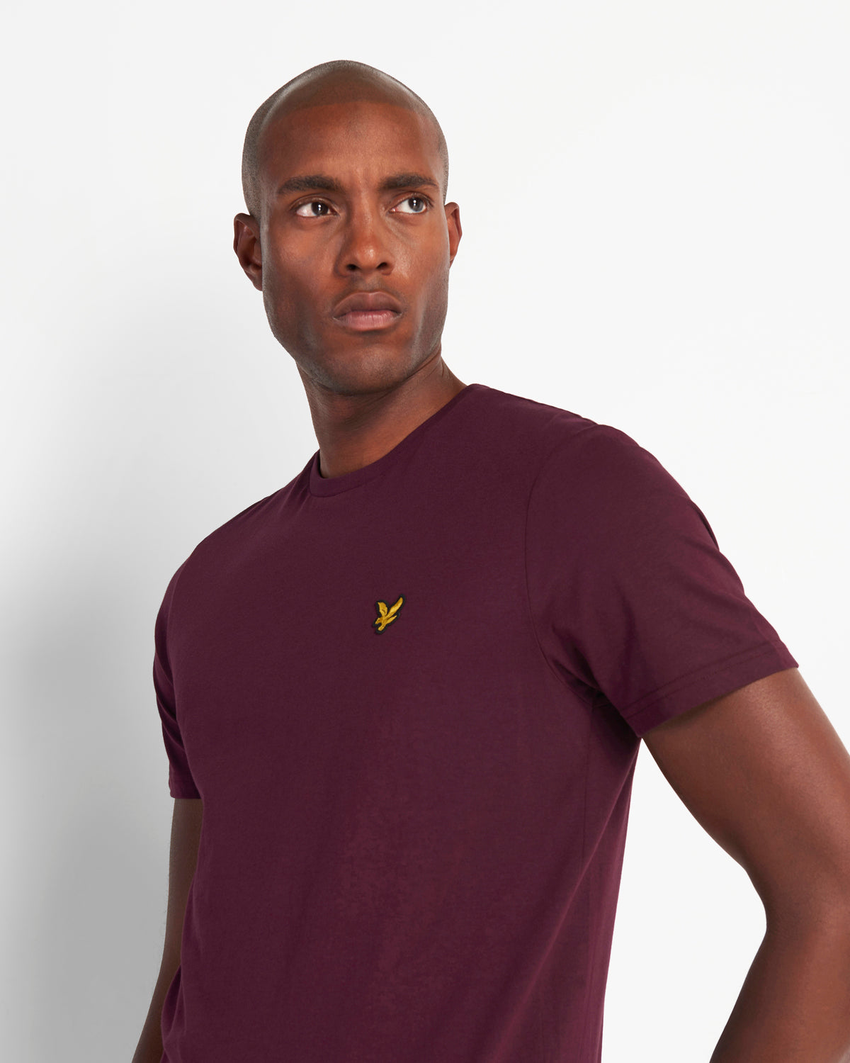 Lyle & Scott Plain Burgundy T-Shirt